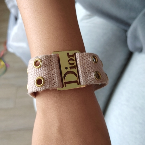 Christian Dior Canvas & Gold Hardware Bracelet - Picture 15 of 16